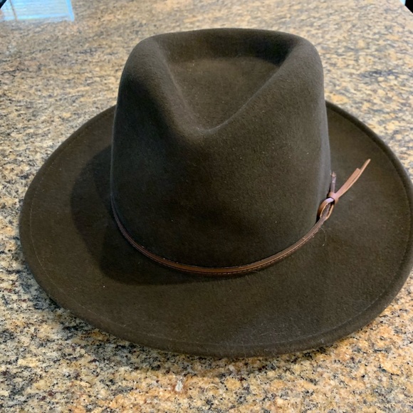 Country Gentleman Lite Felt 100% Wool water repellent Brown Outback Hat Large - Picture 3 of 12